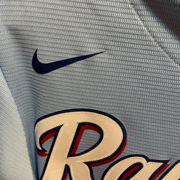 Nike Texas Rangers Light Blue Jersey Mens M - Picture 2 of 6